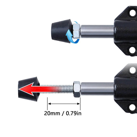 Toggle Clamp With Quick Release, 20mm Adjustable Cast Iron Push Pull Clamp For Woodworking Jigs And Fixtures, side view