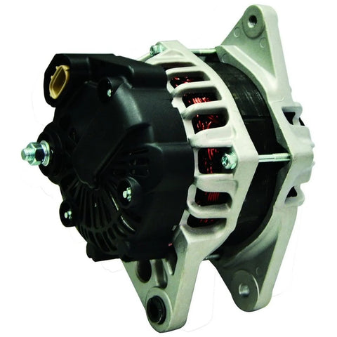 Replacement Alternator For Hyundai Elantra 2.0L, Kia Soul 2.0L, Spectra EX LX 2.0L, and Sportage 2.0L from 2007 to 2012, side view