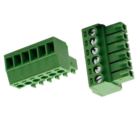 6 Pin Pluggable PCB Screw Terminal Block Female Connector 3.5mm Pitch Green Pack Of 10 For Easy Plug And Play Wiring