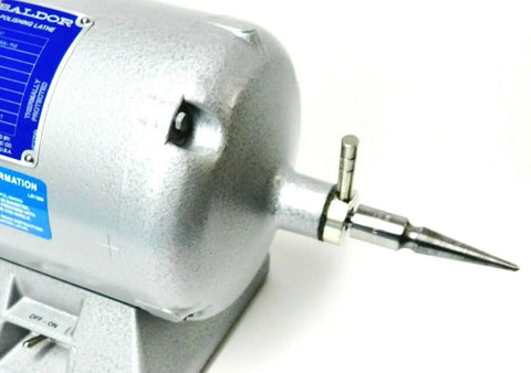 Baldor lathe motor with spindle arbor hole three eighths inch for Baldor lathe motor friction grip three and a half inch long set of two left and right machined solid steel for toolroom use