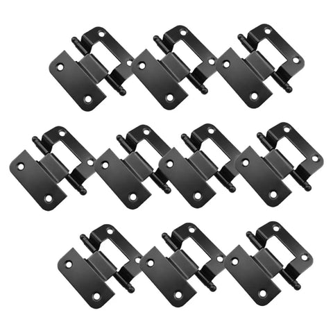 10 Pack Self Closing Cabinet Hinges For Kitchen Bathroom And Wardrobe With Flush Design, High Load Bearing Capacity, Smooth Operation