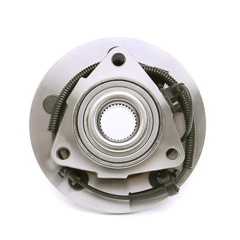 Front view of Front Wheel Hub Bearing And Assembly For 2006 2008 Ram 1500 Crew Cab With 5 Lug 4 Wheel ABS Direct Fit Replacement