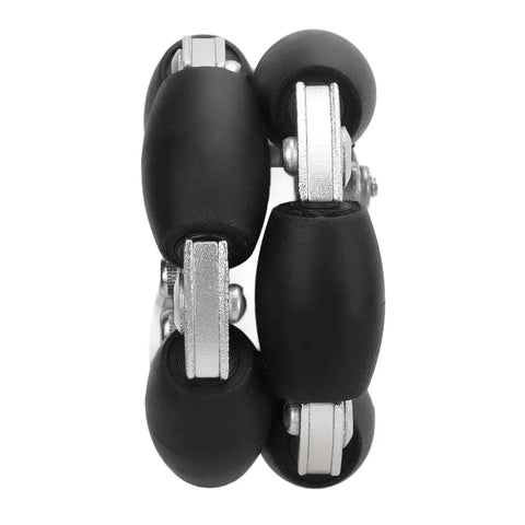Double Aluminum Omni Wheel Set For Robotics Projects And Competitions With 360 Degree Rotation, front view