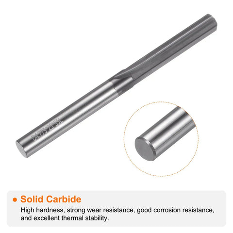 Carbide Chucking Reamer 0.188 Inch Diameter Straight Flute Straight Shank Workhorse Tool For Metalworking And CNC Milling Centers Pro Grade
