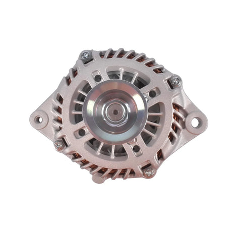 Front view of the 130A 12V Alternator Replacement For Nissan Altima 2011 To 2016 Maxima Murano Quest V6 3.5L CW 7 Groove 11341N 231001AA1A 23100JA11A