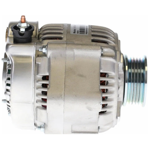 Side view of New Alternator For Toyota Tundra Sequoia 4.7L V8 2000 2001 2002 Direct Fit OE Replacement With Beefed-Up Power And Tough Reliability