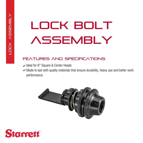 Lock Bolt Assembly For 6 Inch Combination Square Head With Starrett Compatibility, secure locking and easy replacement, front view