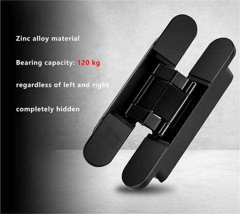 Invisible Secret Door Hinge Hidden Three Dimensional Cross Adjustable Hinge For Wooden Doors Concealed Door Hardware