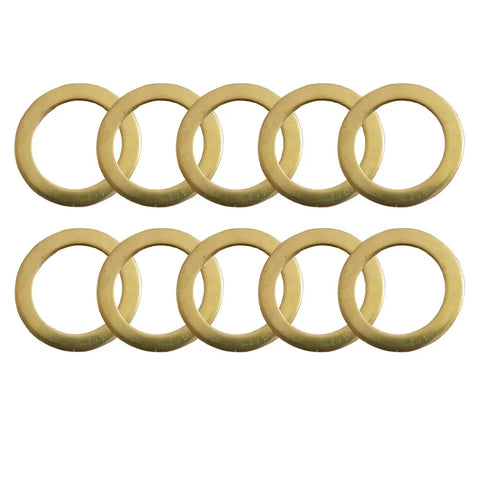 10 Pcs Saw Blade Bushings 7/8 To 5/8 Inch Brass Ring Adapters, 1.0mm Thick Reducers For Arbor Compatibility By ANTENGDATOOL