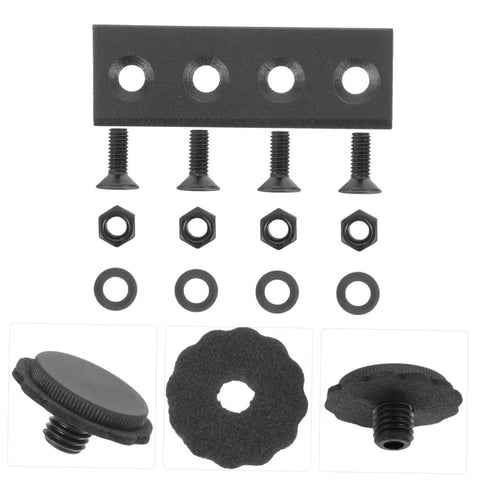 Black Barn Door Track Connector Kit No Fuss Easy Install For Sliding Doors Durable Hardware Set Sleek Modern Finish Hidden Mounting