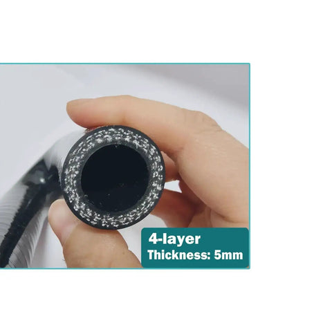 Close-up of 4-layer 5mm thickness Three Quarters Inch ID 19mm 180 Degree U Bend Silicone Hose Elbow Coupler High Temp