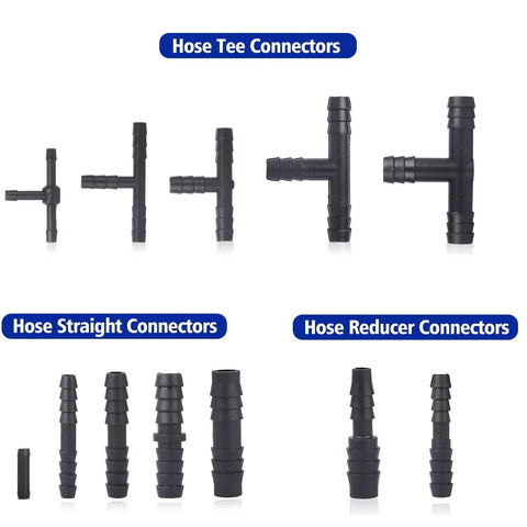 Heavy Duty Nylon Vacuum Connector Kit for Automotive Hoses 240C 460F Heat Resistant 115 Piece Assortment including Tee Reducer Straight Connectors