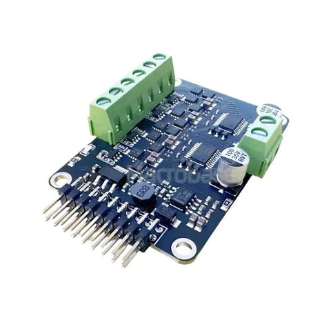 MKS Dual FOC V3.2 BLDC And Stepper Motor Controller Shield With ESP32, showing connectors and electronic components on board.
