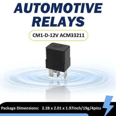Drop In Nissan Compatible 12V DC Power Relay, 4 Pin, Beefy 35A Automotive Relay For General Purpose Switching, Replaces ACM33211