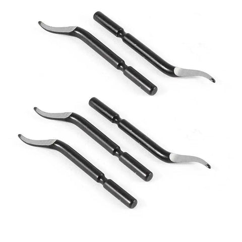 Replacement Deburring Blades Set For BK3010 S150 Deburring Tool 10 Piece Metal Blades For Fast Edge Finishing Durable Black Blades