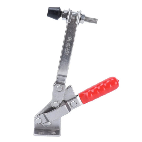 Quick Release Toggle Clamp For Jigs And Workbenches With Plastic Handle Guard Fast Clamping For Welding Woodworking And Metal Work Safe Reliable Hold Down Fixture For Circuit Boards And Metal Plates