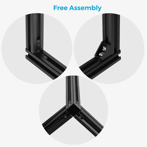 48 Inch T Slot 2020 Aluminum Extrusion Profile for 3D Printer and CNC DIY, High-Strength European Standard Aluminum Rail Guide With Anodized Black Finish for Makers and DIYers