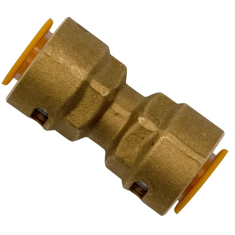 Amazon SB1 brass 3/8in HVAC quick-connect coupler fitting with yellow collars
