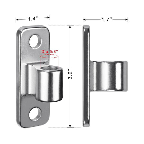 304 Stainless Steel Gate Hinges 4 Pack Wall Mount Hinge For Fence Gate Farm Gate Hardware 3.9 x 1.4 inches