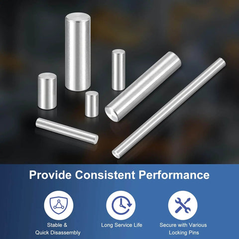 40 Pack M4x40mm Stainless Steel Dowel Pins 304 Grade Cylindrical Shelf Support Pins For Mechanical Projects And Furniture Installations Built To Last