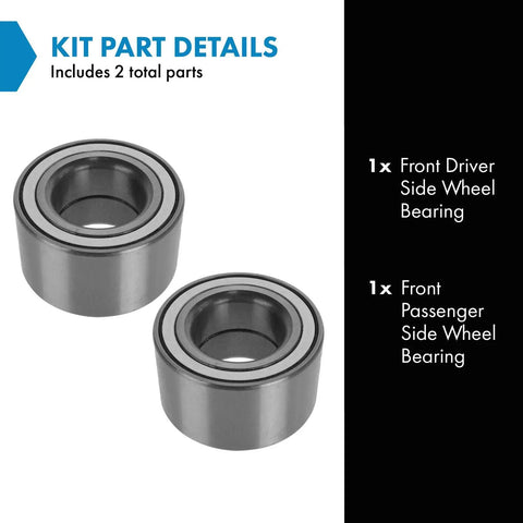 Front Wheel Bearing Set For Mazda 3 2005 2013 Mazda 5 2006 2015 And Mazda 6 2009 2013 Plug And Play Direct Fit OE Replacement kit