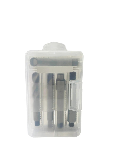 M14 X 1.25 Spark Plug Repair Kit With 17mm Insert Length in clear case, metric threading tools for various engines