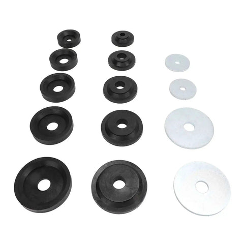 Heavy Duty Sheet Metal Dimple Die Set With Carbon Steel Dies And Flared Holes Backing Discs for burr-free holes forming