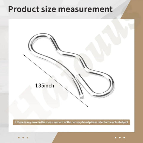 Bow tie cotter pin measuring 1.35 inches; part of a 30 Pack Bow Tie Cotter Pins For MTD Cub Cadet Troy-Bilt Craftsman And More
