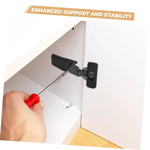 Soft Close Damping Cabinet Hinges For Kitchen Cabinets Wardrobes And Furniture With Quiet Closure And Smooth Operation Easy Installation No Fuss Durable Steel Construction Veemoon shown during installation on white cabinet