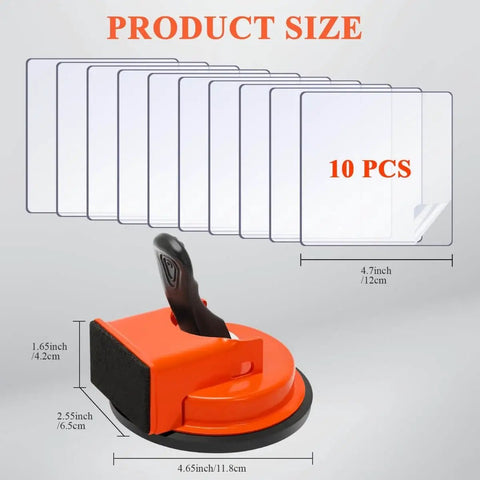 Pro Grade Floor Gap Fixer Tool With Strong Suction Cup And 10 Reusable Sticky Pads For Laminate Vinyl And Hardwood Floors