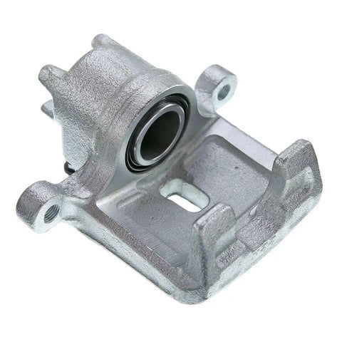 HuLuWaa brake caliper, angled front view for Mitsubishi Montero rear (2001–2006), silver cast metal