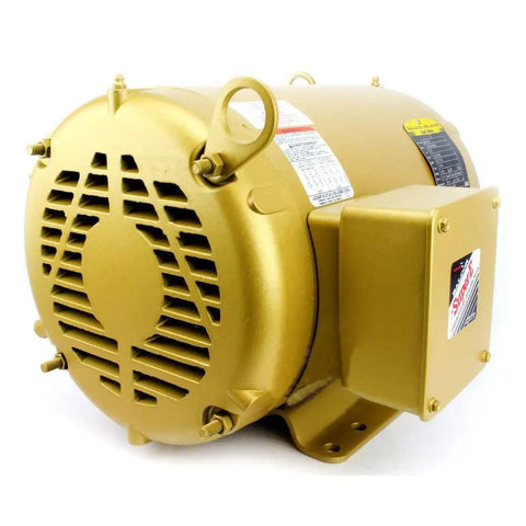 Side view of 3-Phase General Purpose AC Motor, 215T Frame, OPSB Enclosure, 10 HP Output, 1770 RPM, 60Hz, 230/460V, Single Unit, Inverter-Rated.