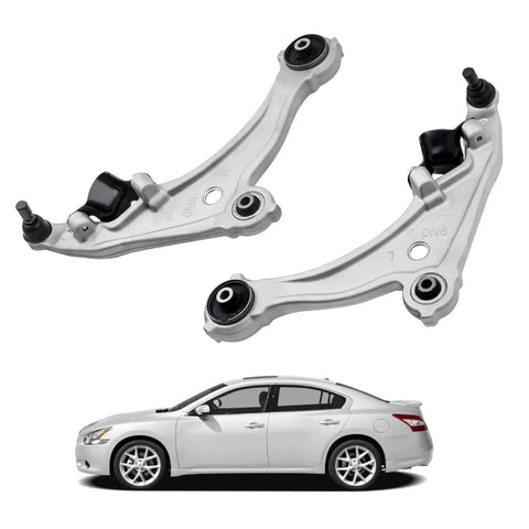 Front Lower Control Arms With Ball Joints For Nissan Maxima 2009 2014 Direct Replacement Front Suspension Kit Set Of 2 Aluminum