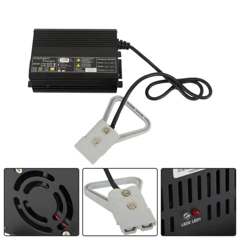24V 15A Floor Scrubber And Pallet Jack Battery Charger With SB175 Red Connector Delivers Fast 15 Amp Charge Replacement For Tennant T3 T5 T7 T300 Industrial Floor Care Equipment