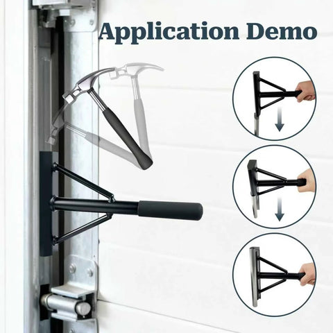 Two Point Five Kilogram Alloy Steel Anvil For Garage Door Track Repair And Straightening For Standard Two Inch Vertical Roller Tracks Pro Grade Maintenance Kit For Quick Fixes And Beefy Heavy Duty Performance application demo in use