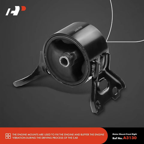 Front view of engine mount from 4 Piece Engine And Transmission Mount Set For Mitsubishi Outlander Sport 2011-2021 Lancer 2008-2017 RVR 2011-2021 2.0L 2.4L Replaces 5105511AE 68032586AF