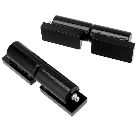 Heavy Duty 5 Inch Weld On Barrel Gate Hinges Set Of 4 With Steel Ball Bearing For Swing Gates And Trailer Gates 450 Lbs Load Capacity Black Built Tough And Ready For Action For Any Gate Job