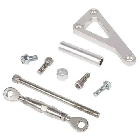 Adjustable Billet Alternator Bracket Kit For Chevy Small Block V8 With Long Water Pump Polished Aluminum Fits 305 327 350 383 5.0L 5.7L Engines For V Belt Hot Rod And Truck Builds