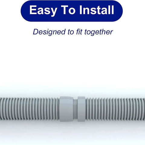 Close-up of Universal 48 Inch Pool Cleaner Hose Kit connection showcasing easy installation design.