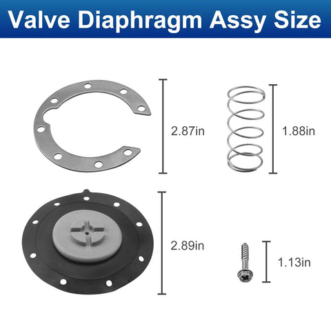 Niahm sprinkler diaphragm replacement assembly for Irritrol 205 series valves; four-piece kit (ring, spring, diaphragm, screw).