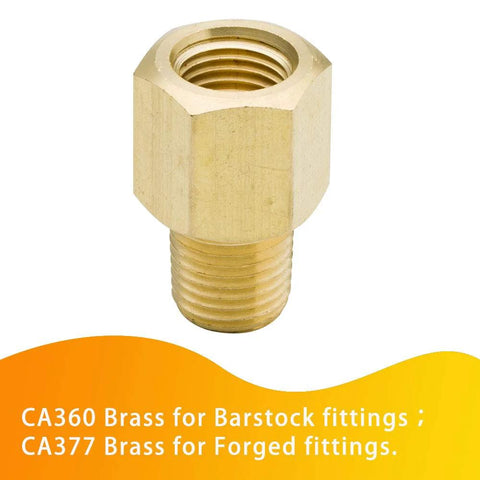 Legines brass pipe fitting adapter, 1/4 NPT female to 1/4 NPT male, high-pressure, Amazon