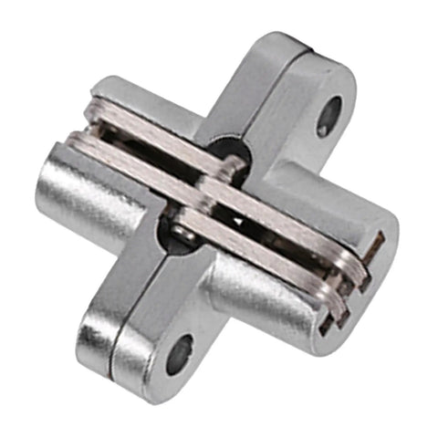 180 Degree Zinc Alloy Invisible Folding Door Hinge for Cabinets and Sliding Doors, Concealed Cross Hidden Hinge, durable hardware