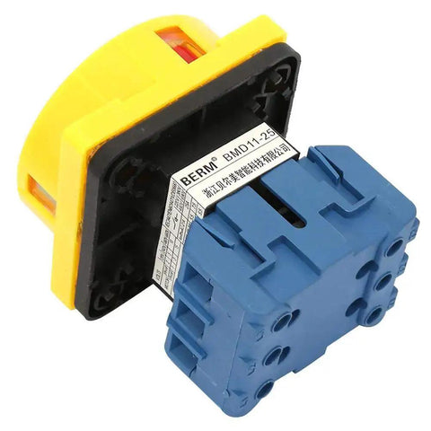 Rotary Cam Changeover Switch 3 Pole 2 Position Load Circuit Breaker On Off Power Switch 25 Amp Compact Industrial Control Switch
