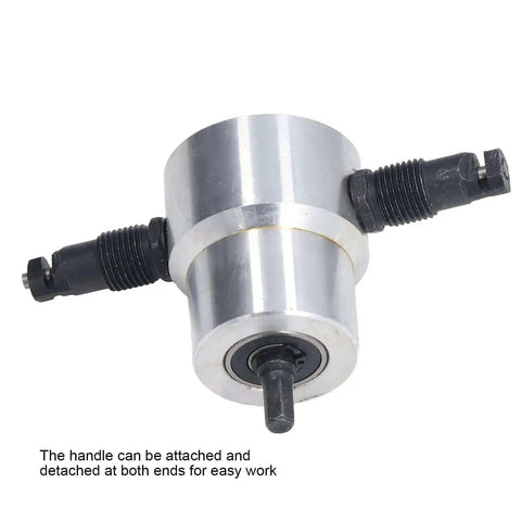 Double Head Sheet Metal Nibbler Cutter Multi Tool for Straight Lines Curves and Arcs Aluminum Attachment