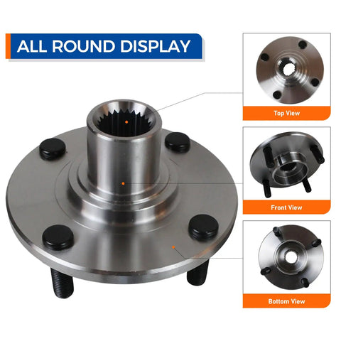 Front Wheel Hub And Bearing Assembly For Ford Focus 2000 To 2011 4 Lug Pattern Direct Replacement Easy Install OEM Grade Quality