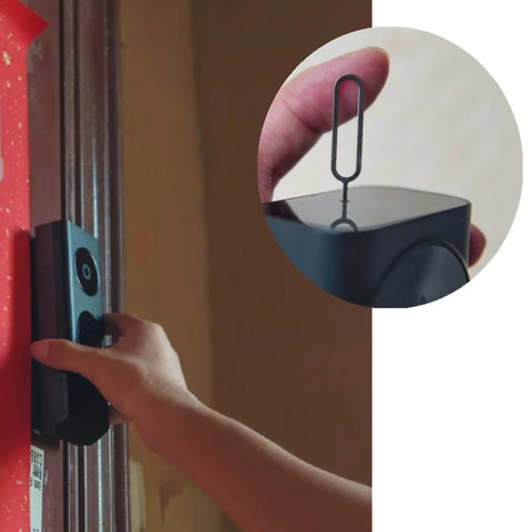 Eight Piece All In One Doorbell Key Tool Kit With Stainless Steel Opening Pins And Screwdriver For Nest Arlo And Eufy Video Doorbells Easy Mount Removal And Battery Change For Reliable Home Security