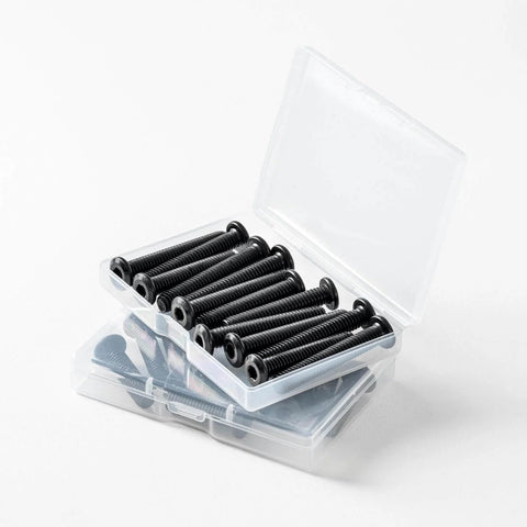 Flat Head M5 X 20mm Hex Socket Cap Screws Bolts Kit 25 Pack Black Oxide 304 Stainless Steel 18 8 With Hex Key Bright Finish