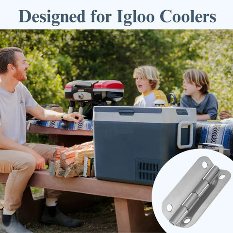 Igloo cooler hinge replacement kit, 3-pack, 316 stainless steel, for 25–165 quart coolers