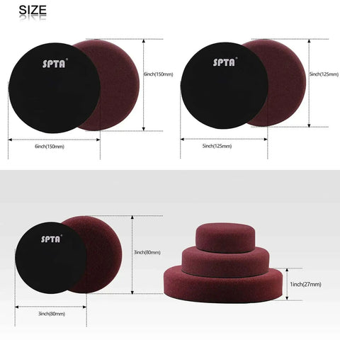 Polishing pads for 7 Inch Rotary Car Polisher With 1200W Motor, Variable Speed Control, Digital Display, Auto Detailing Buffer Kit.