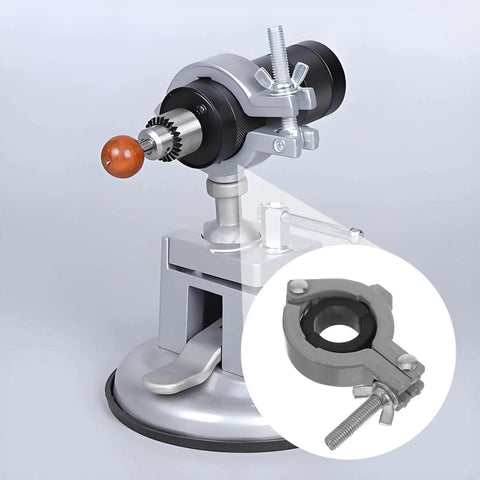 Rotatable Aluminum Mini Bench Vise Clamp With Table Clamp For Rotary Tools, Woodworking Fixture, Small Swivel Head Work Holding Device